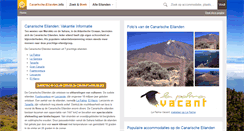 Desktop Screenshot of canarische-eilanden.info